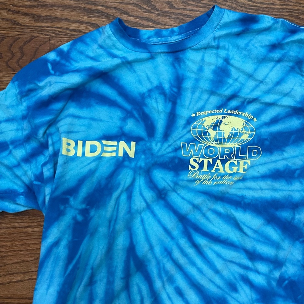 Biden Harris 2020 World Stage Tie Dye Joe Perez T-Shirt